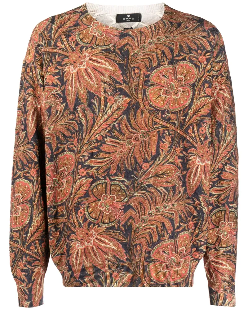 Etro Sweatshirt mit botanischem Print - Rot Rot