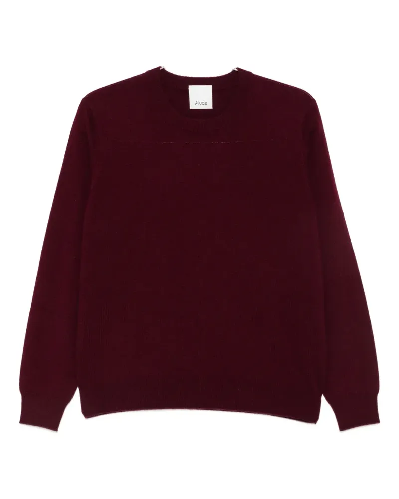 ALLUDE crew-neck long-sleeve sweater - Rot Rot