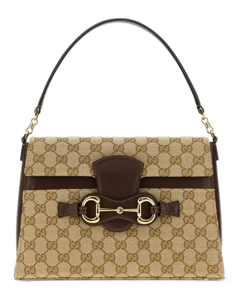 Gucci Mittelgroßer Horsebit Duomo Tote Bag - Nude Nude