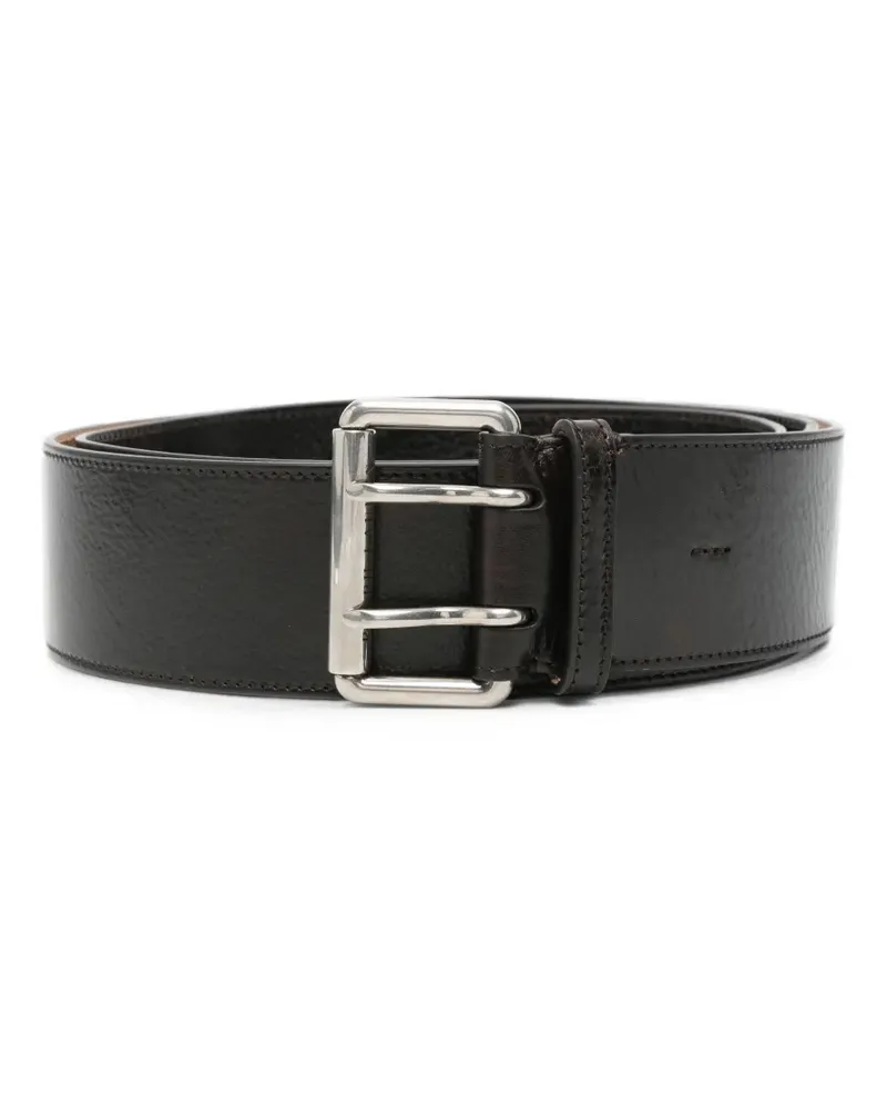 Ralph Lauren double-prong leather belt - Braun Braun
