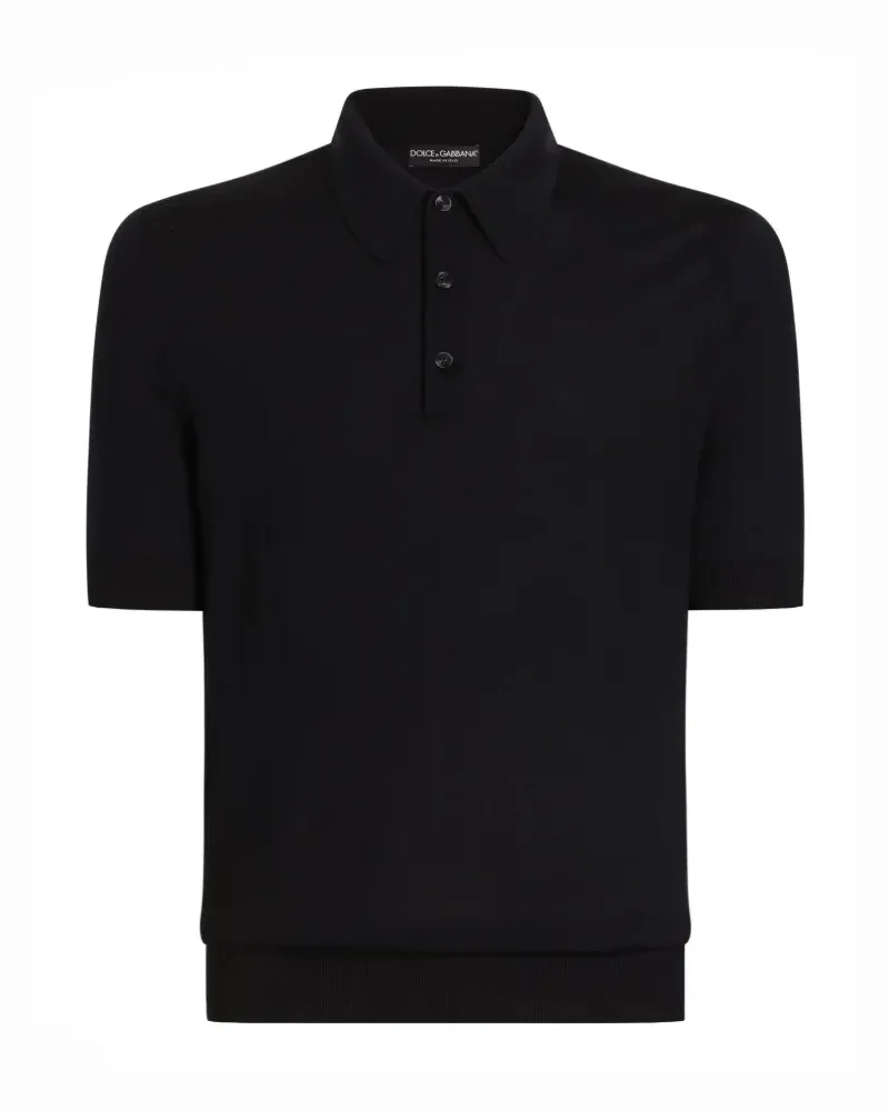 Dolce & Gabbana Poloshirt aus Kaschmir - Blau Blau