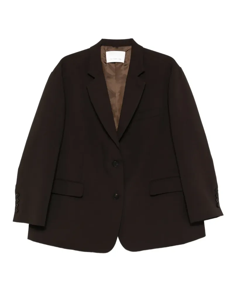 FRANKIE Shop Bea button-fastening single-breasted blazer - Braun Braun
