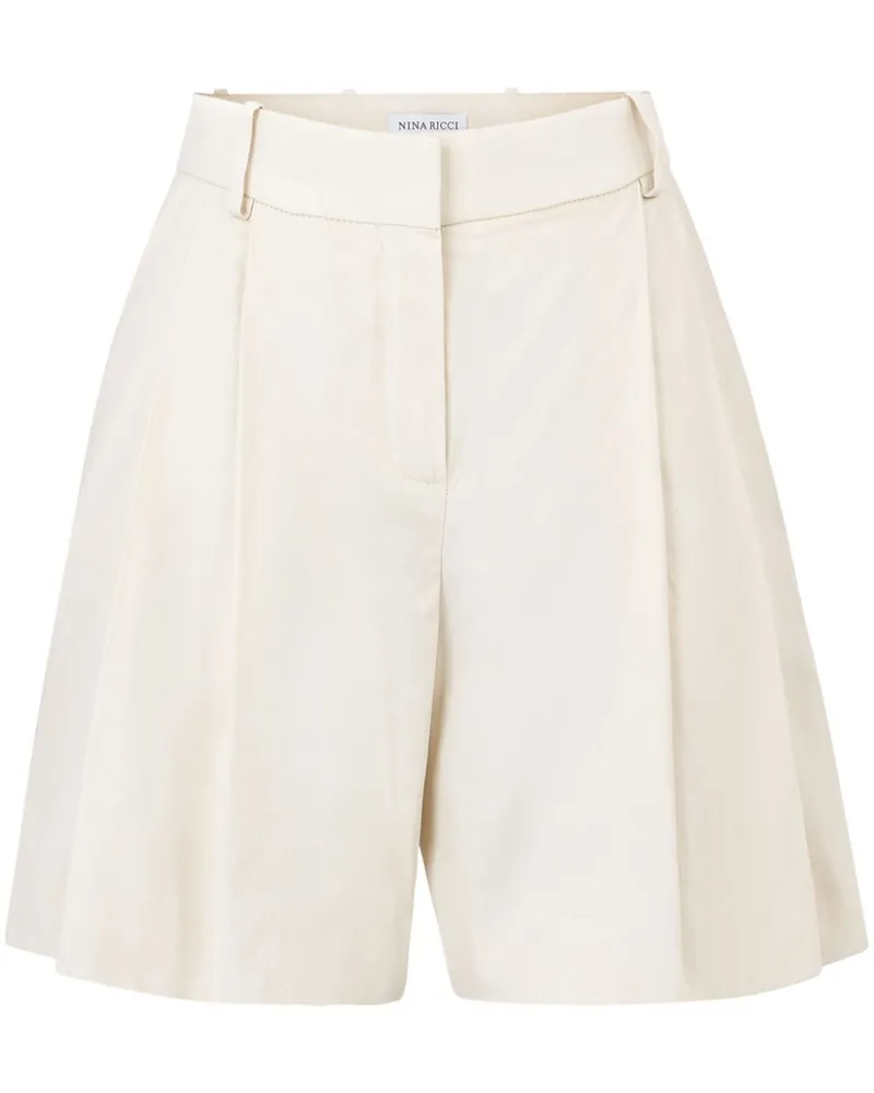 Nina Ricci Shorts mit Bundfalten - Nude Nude