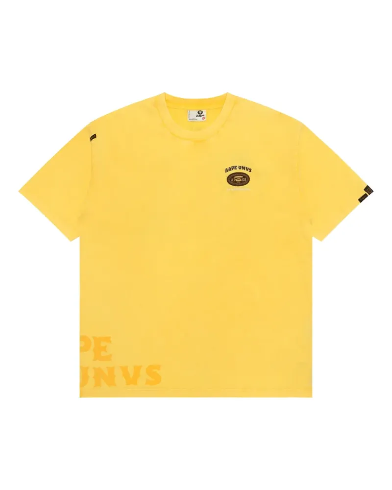 BAPE T-Shirt mit Logo-Detail - Gelb Gelb