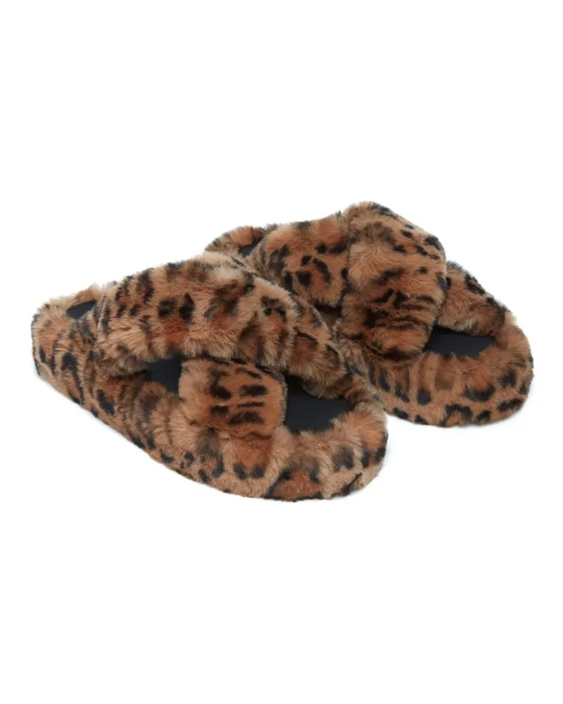 APPARIS Slipper aus Faux Fur Braun