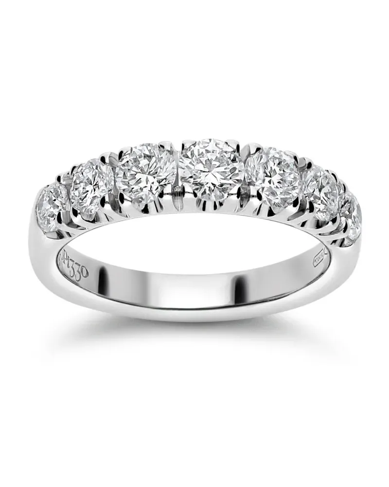 LEO PIZZO 18kt Anniversary Weißgoldring mit Diamanten - Silber Silber