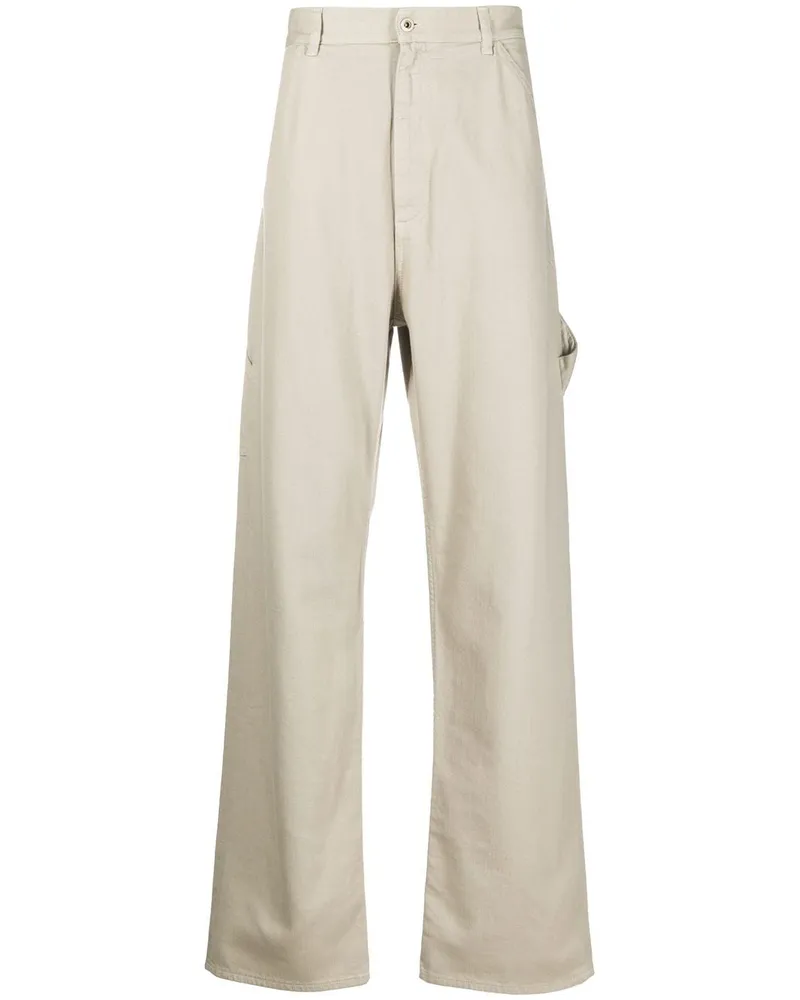 Moncler Hose mit Logo-Stickerei - Nude Nude