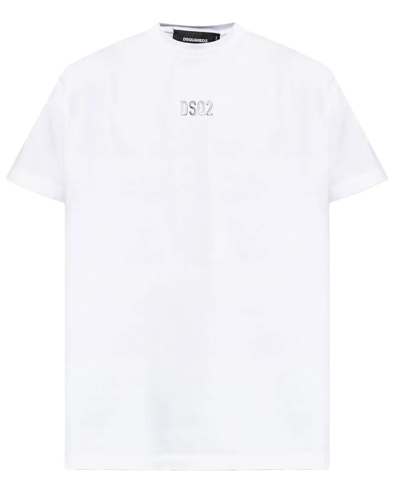 Dsquared2 T-Shirt mit Logo-Stempel - Weiß Weiß