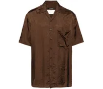 crinkled short-sleeve shirt