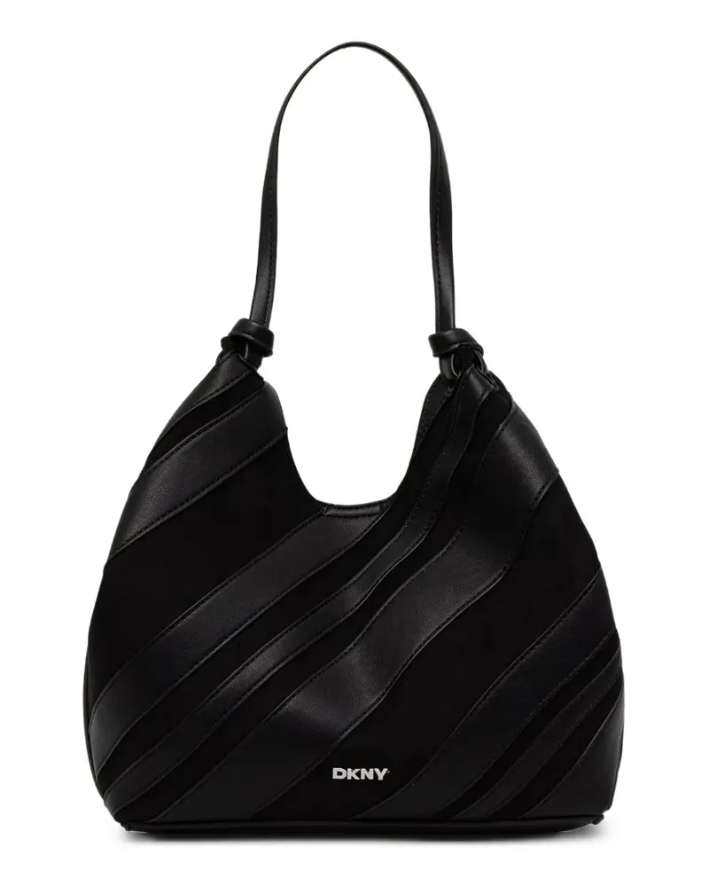 DKNY Mittelgroßer Paula Tote Bag mit abnehmbarem Beutel - Schwarz Schwarz