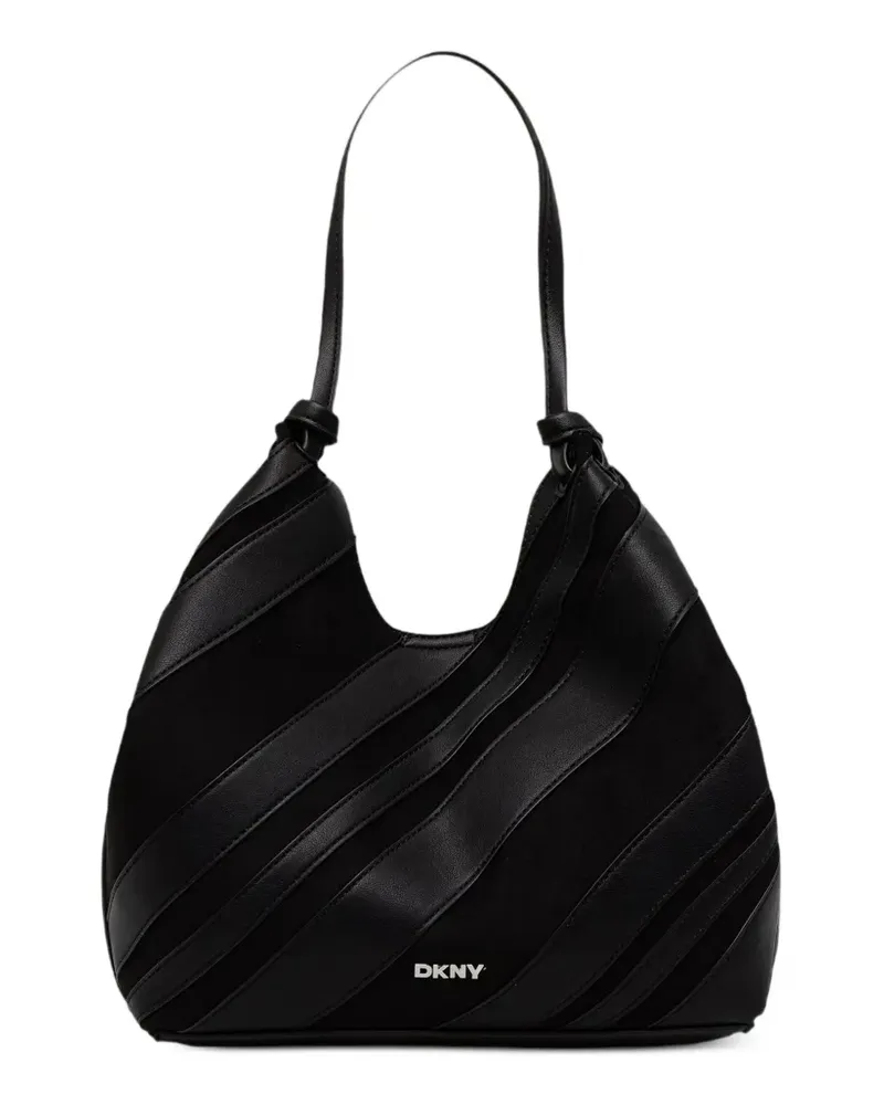 DKNY Mittelgroßer Paula Tote Bag mit abnehmbarem Beutel - Schwarz Schwarz