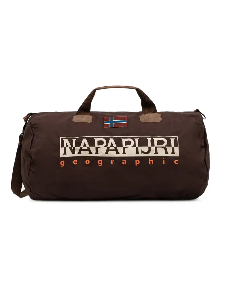 Napapijri Reisetasche mit Logo-Print - Braun Braun