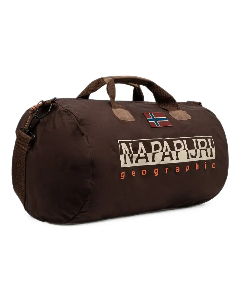 Napapijri logo-print holdall - Braun Braun