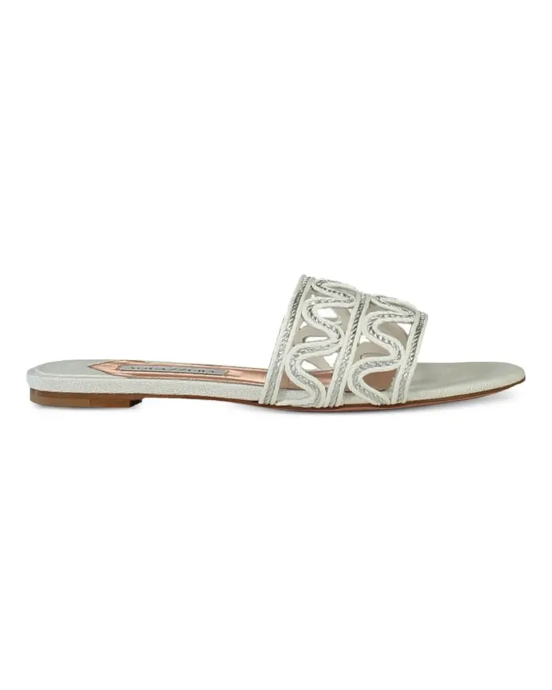 Aquazzura Manaus cutout sandals - Nude Nude