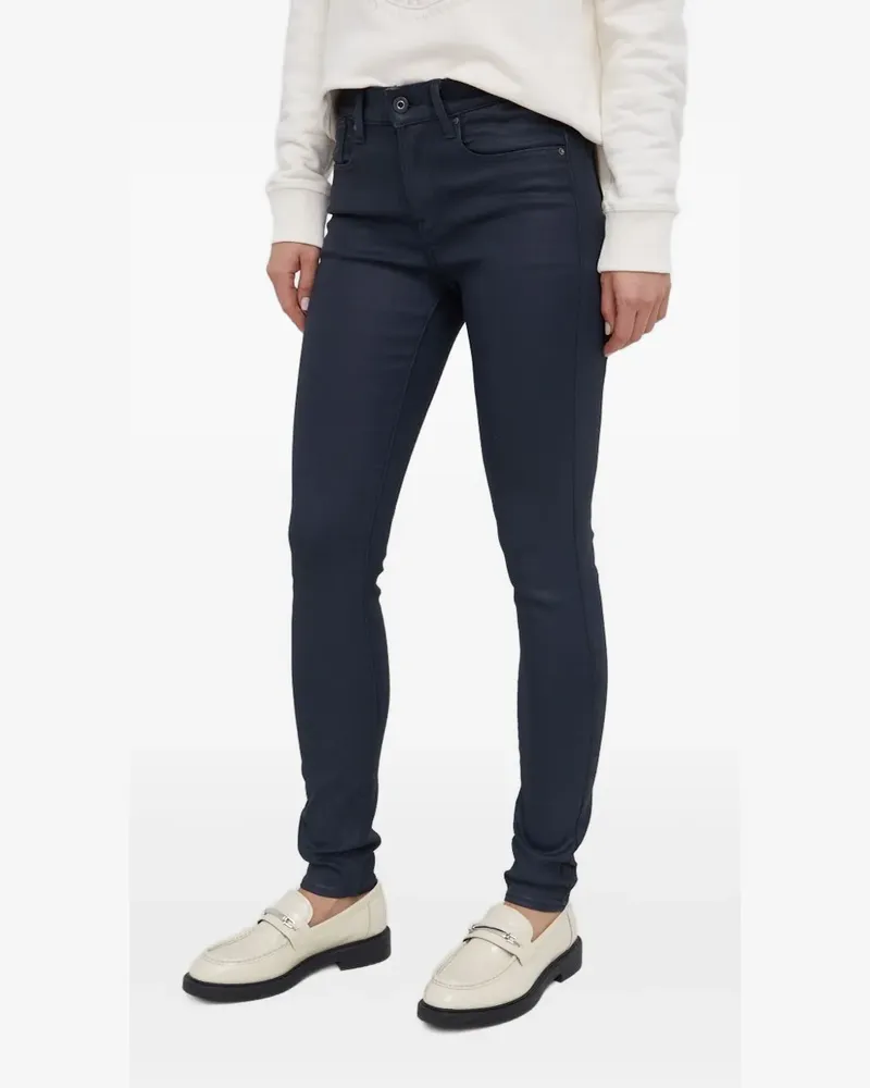 G-STAR RAW Skinny-Hose mit Logo-Patch - Blau Blau