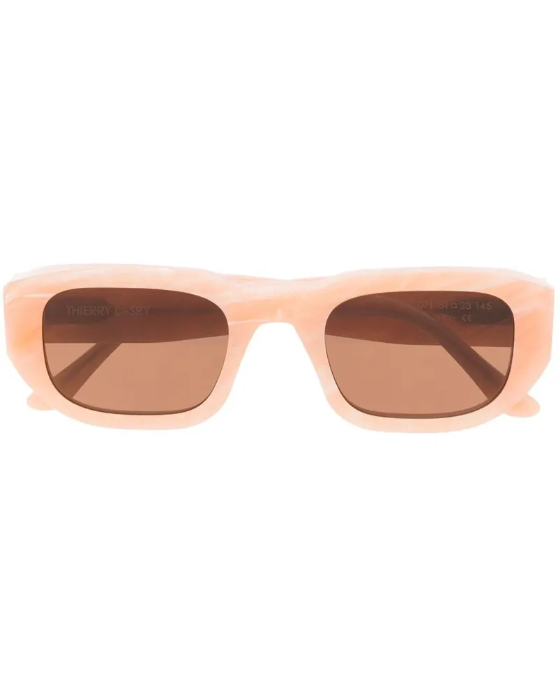 Thierry Lasry Sonnenbrille mit eckigem Gestell Rosa