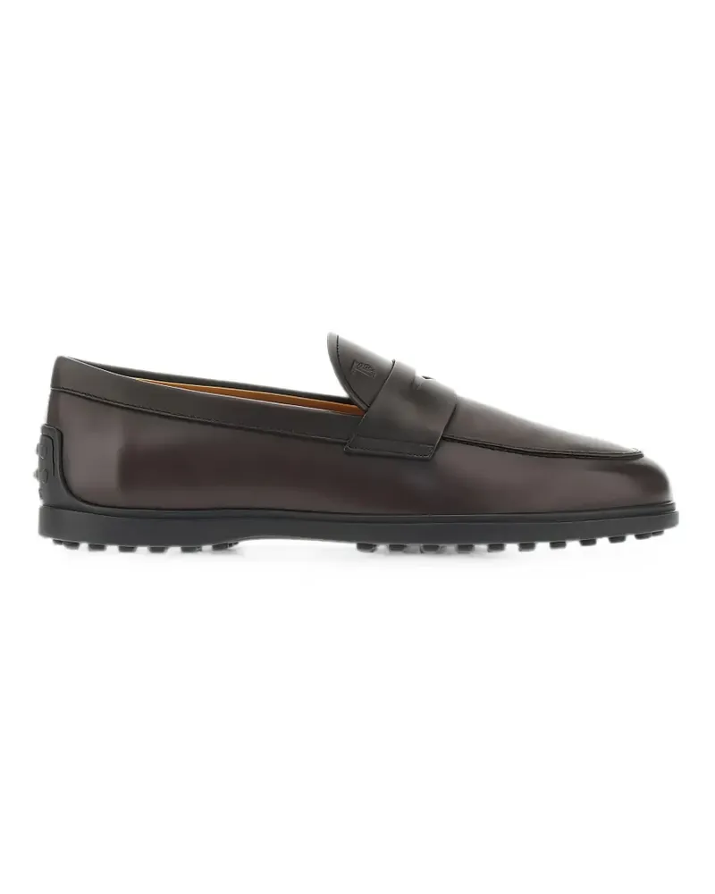 TOD'S leather Gommino loafers - Braun Braun