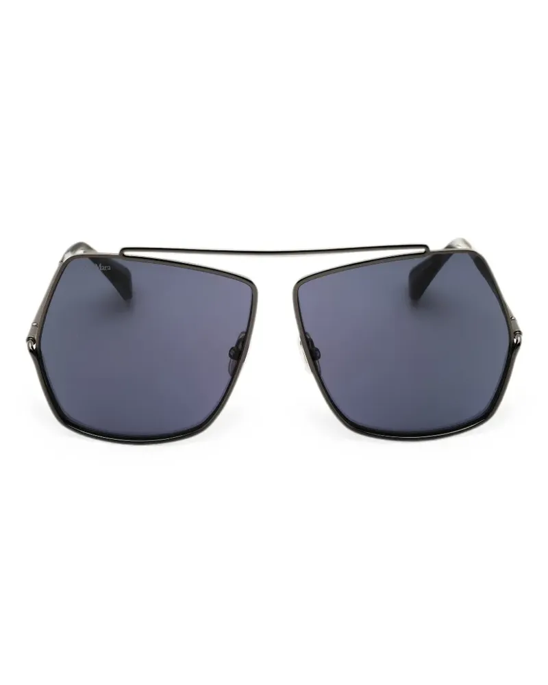 Max Mara oversized geometric-frame sunglasses - Grau Grau