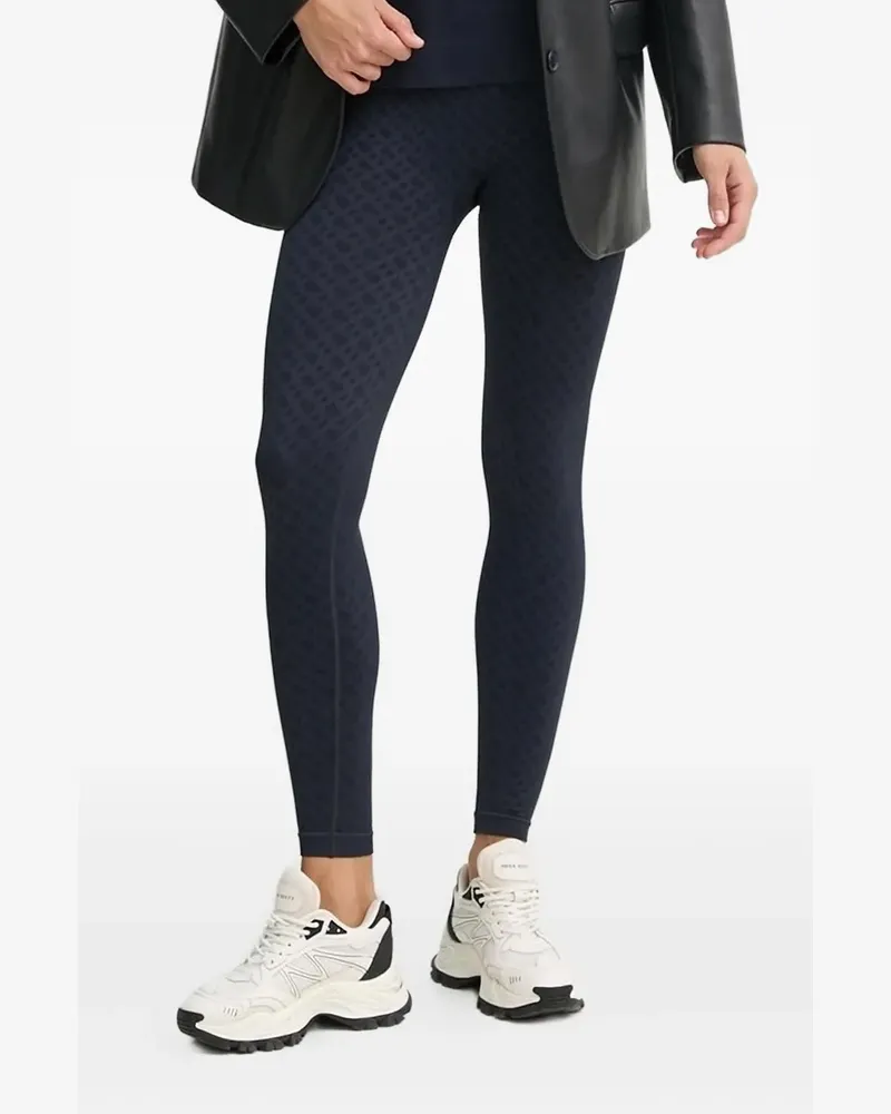 HUGO BOSS Jacquard-Leggings mit Logo - Blau Blau