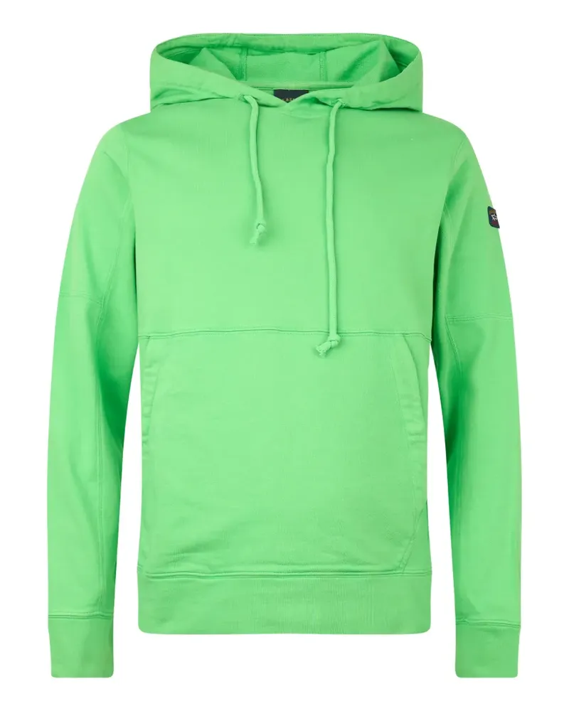 Paul & Shark Hoodie mit Logo-Patch - Grün Grün