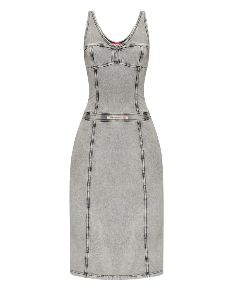 Diesel D-Inny Jeanskleid - Grau Grau