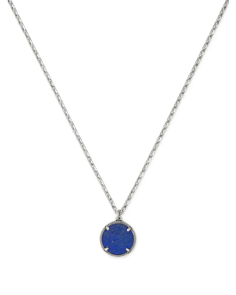 Emanuele Bicocchi Halskette mit Lapislazuli-Anhänger - Silber Silber