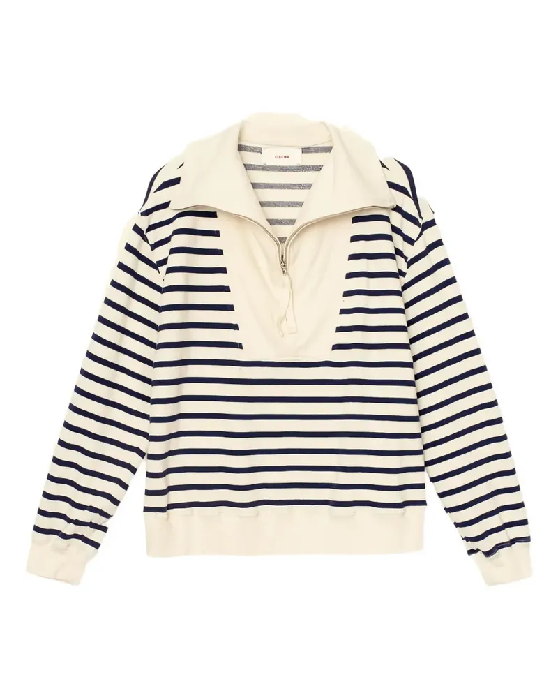 Xírena Kat half-zip striped sweatshirt - Nude Nude