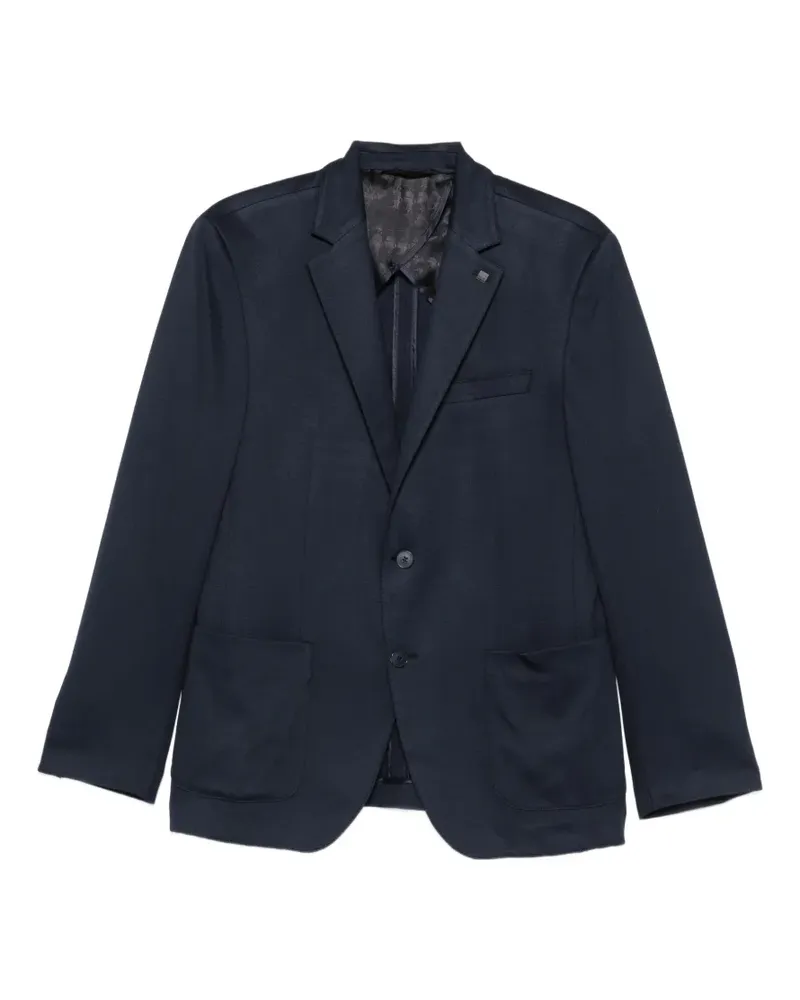 Karl Lagerfeld notched-lapel patch-pocket jacket - Blau Blau