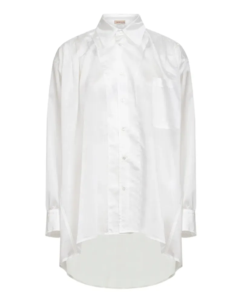Blanca dropped-shoulders chest-pocket shirt - Weiß Weiß