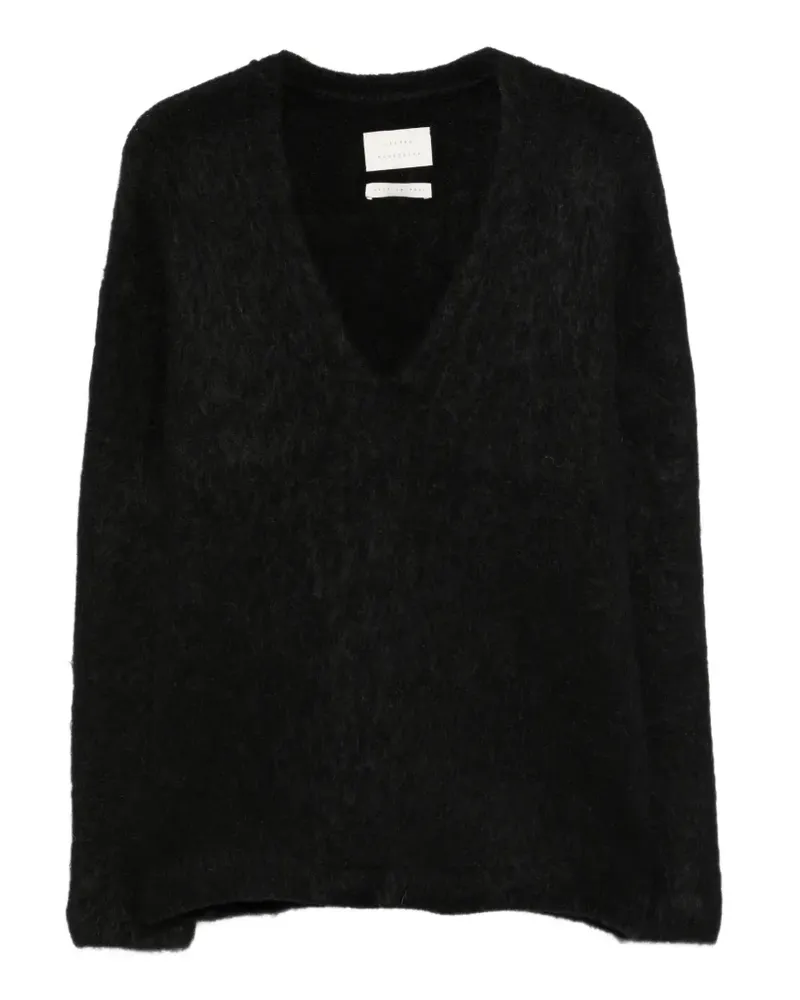Lauren Manoogian Pullover mit V-Ausschnitt - Schwarz Schwarz