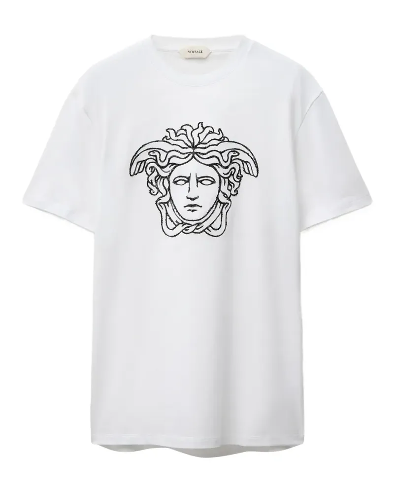 Versace Medusa sequin-embellished T-shirt - Weiß Weiß