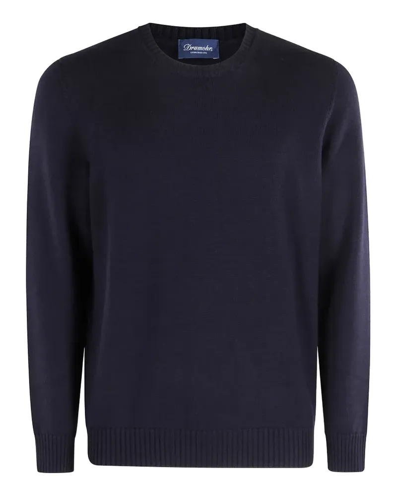 Drumohr  crew-neck ribbed-trim sweater - Blau Blau