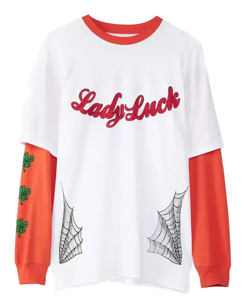 PACCBET RASSVET Lady Luck T-Shirt - Weiß Weiß