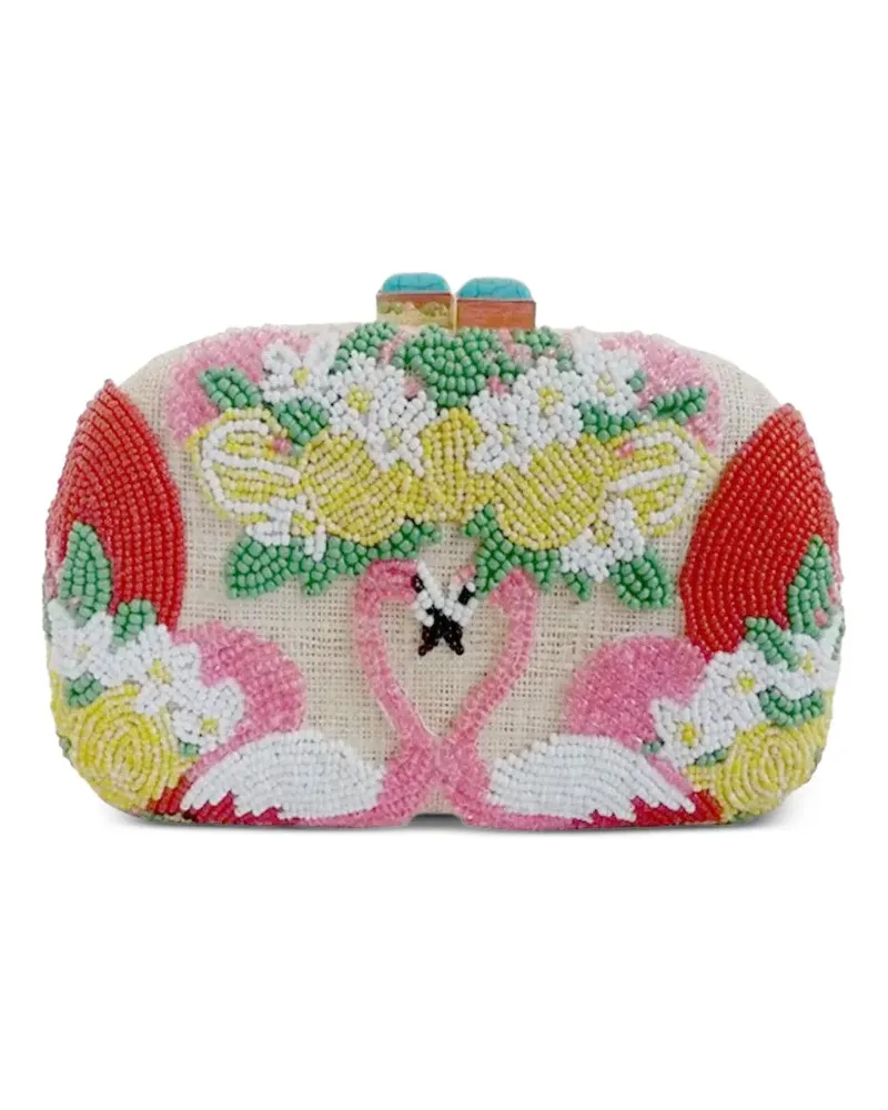 Serpui Mia Flamingo clutch bag - Nude Nude