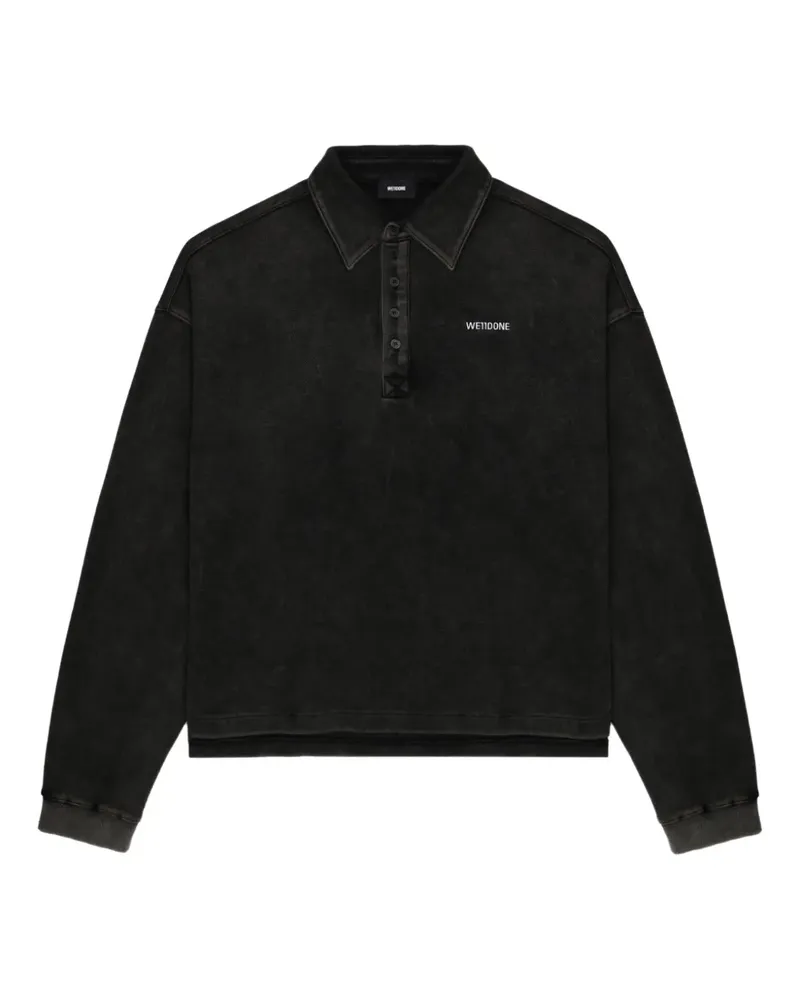 WE 11 DONE Poloshirt mit Knöpfen - Grau Grau