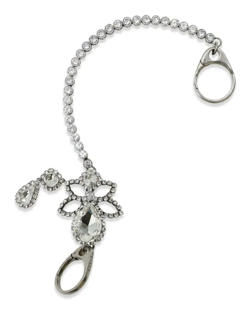 Alexander McQueen Chandelier crystal chain - Silber Silber