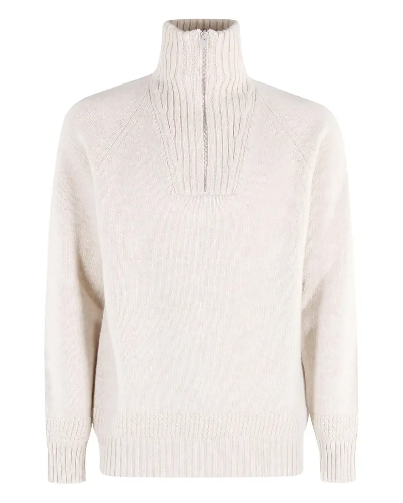 Fay Pullover mit Ellenbogen-Patches - Nude Nude