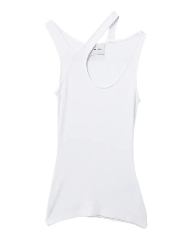 HALFBOY cut-out tank top - Weiß Weiß