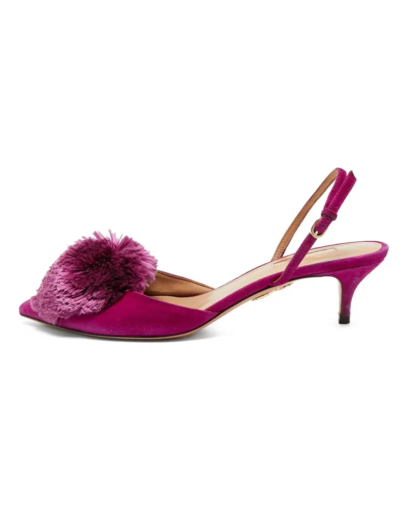 Aquazzura Powder Puff Slingback-Pumps - Rosa Rosa