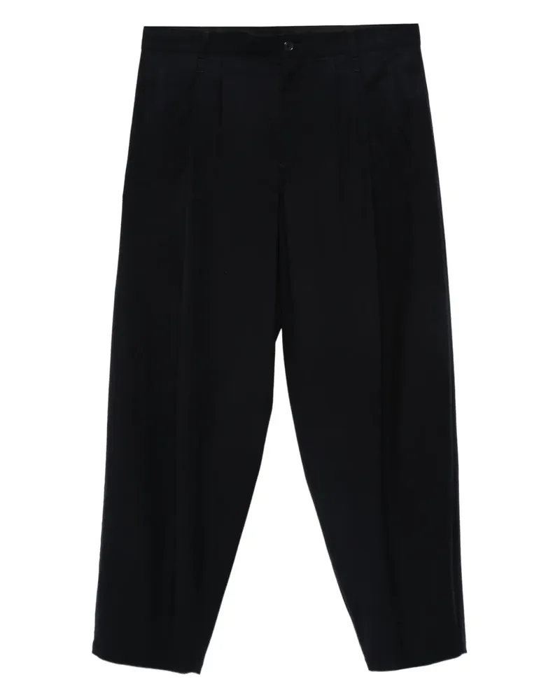 Giorgio Armani Tapered-Hose mit Bundfalten - Blau Blau