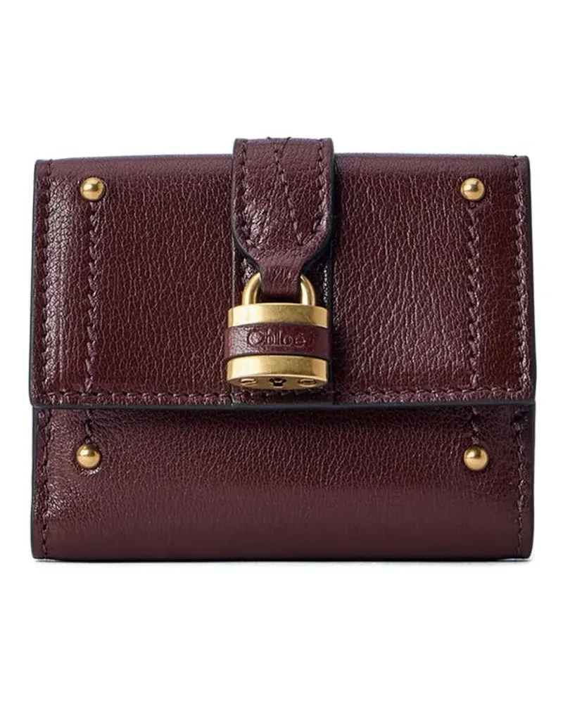 Chloé Mini Paddington padlock-detail wallet - Braun Braun