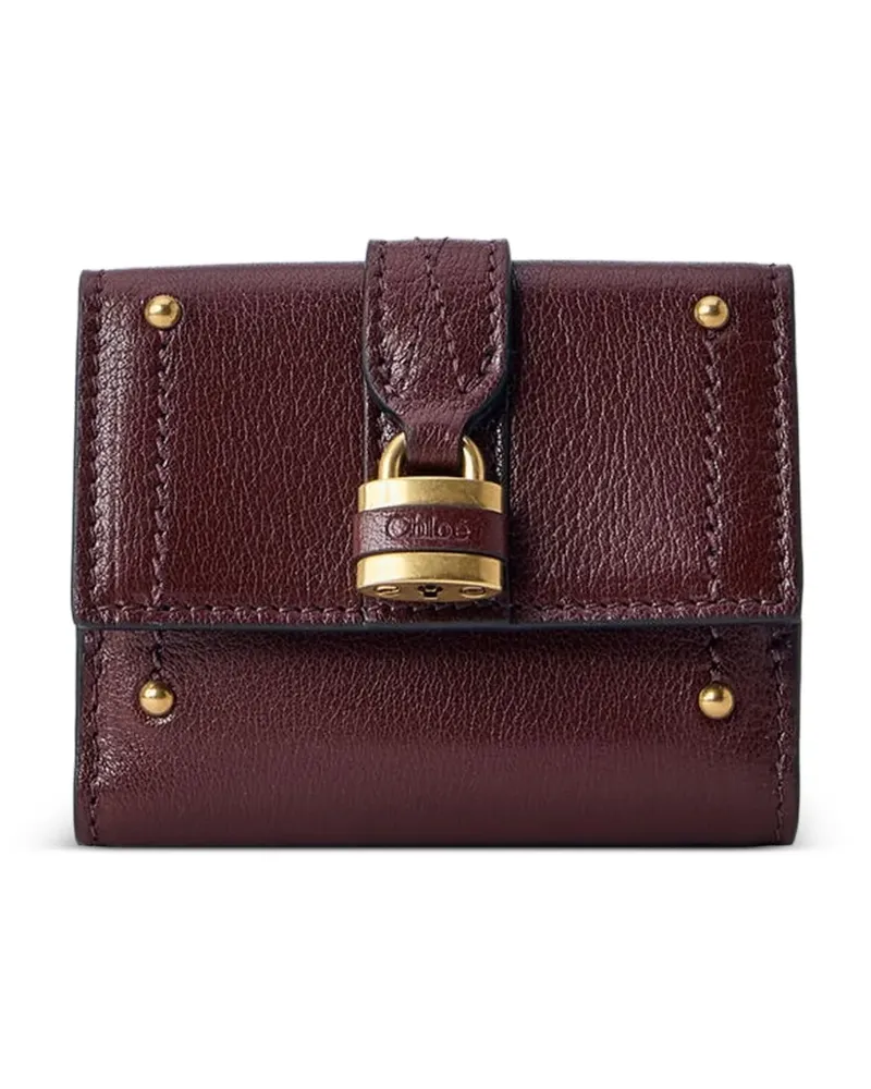 Chloé Mini Paddington padlock-detail wallet - Braun Braun