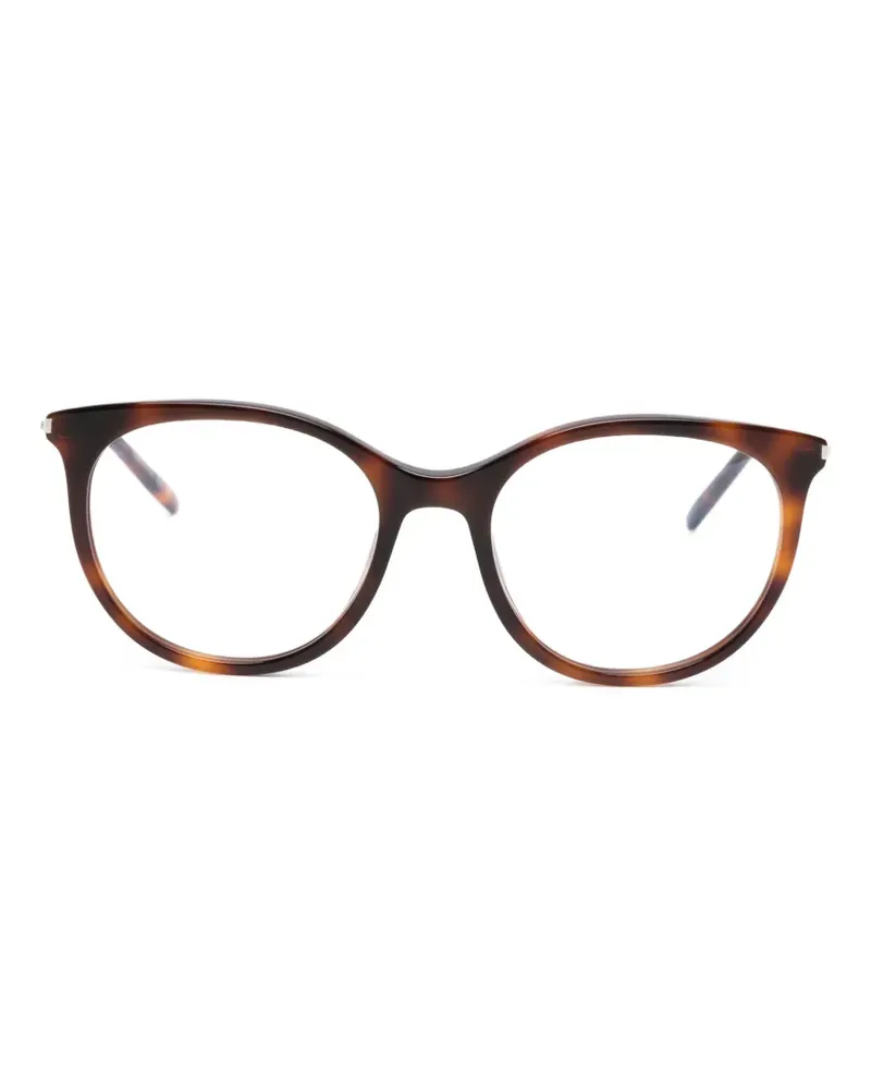 Saint Laurent Brille mit rundem Gestell - Braun Braun