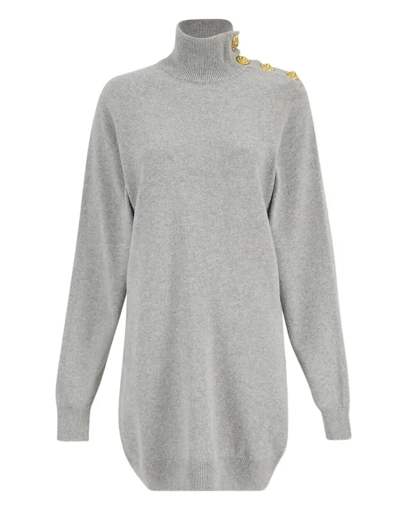 Balenciaga Minikleid mit Knöpfen - Grau Grau