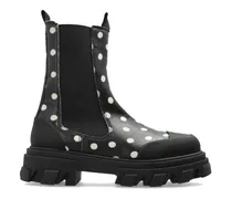 Stiefel mit Polka Dots - Schwarz