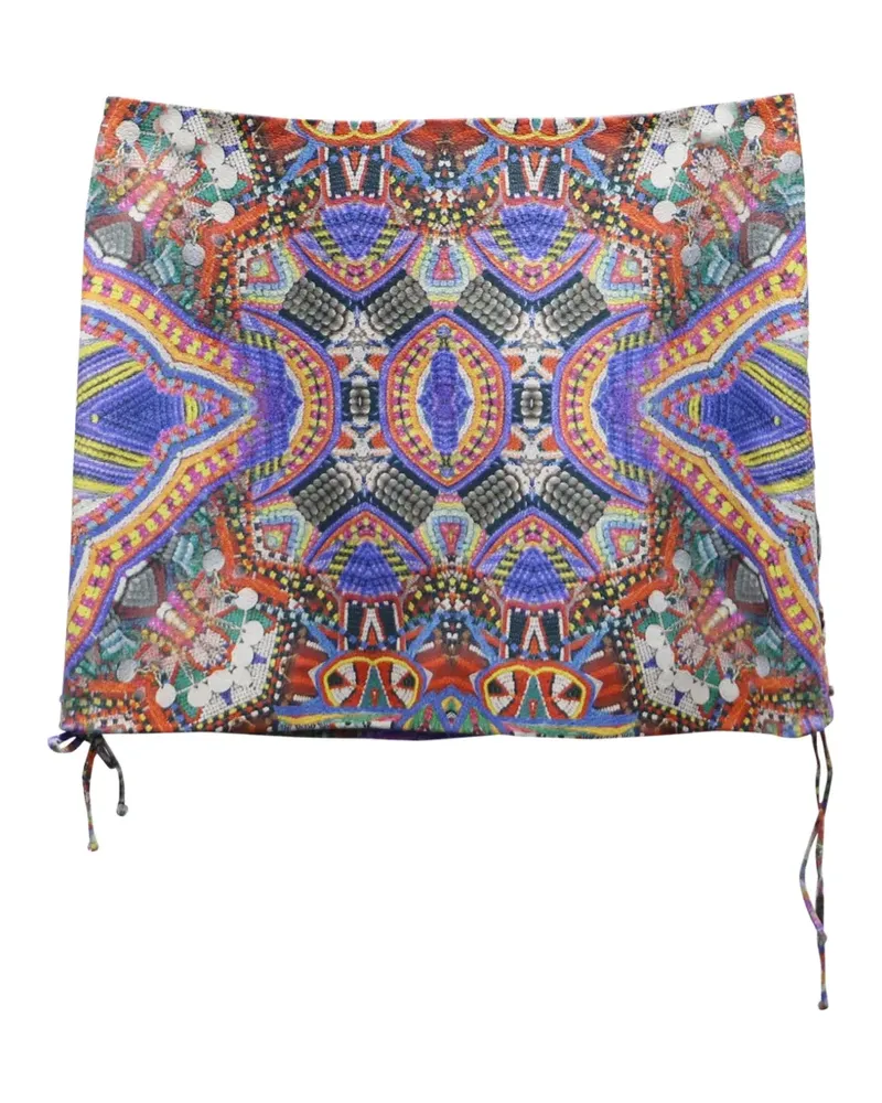 Camilla Minirock mit geometrischem Print - Blau Blau