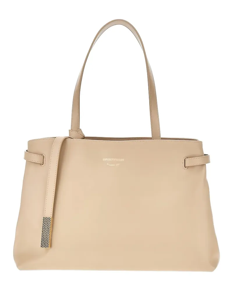 Emporio Armani buckled shoulder bag - Nude Nude