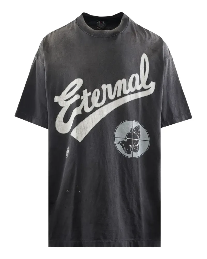 SAINT MXXXXXX Sant of God T-Shirt - Schwarz Schwarz