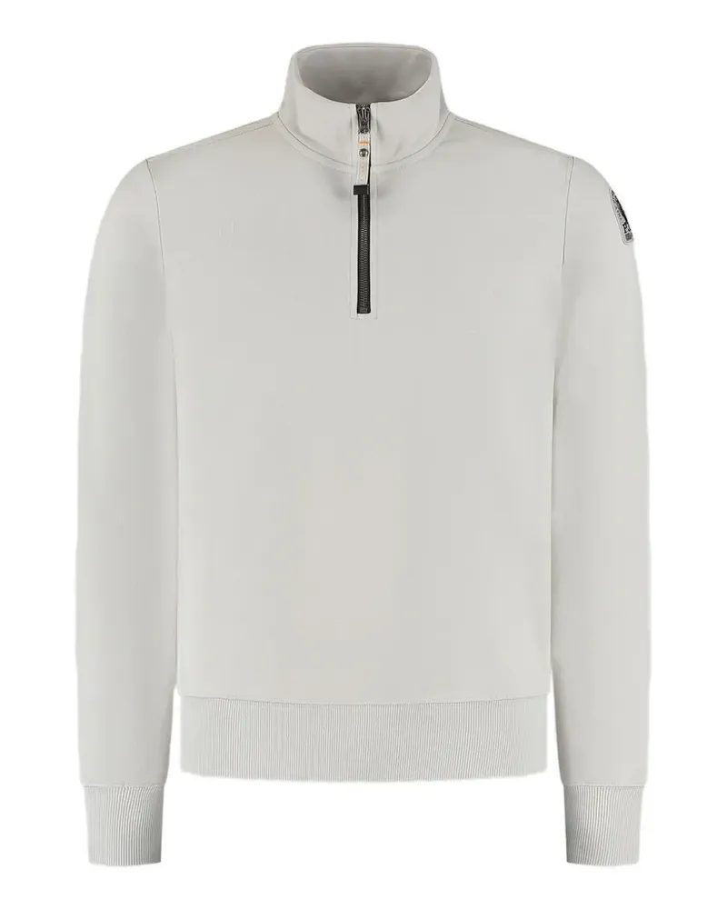 Parajumpers Geripptes Sweatshirt mit kurzem Reißverschluss - Grau Grau