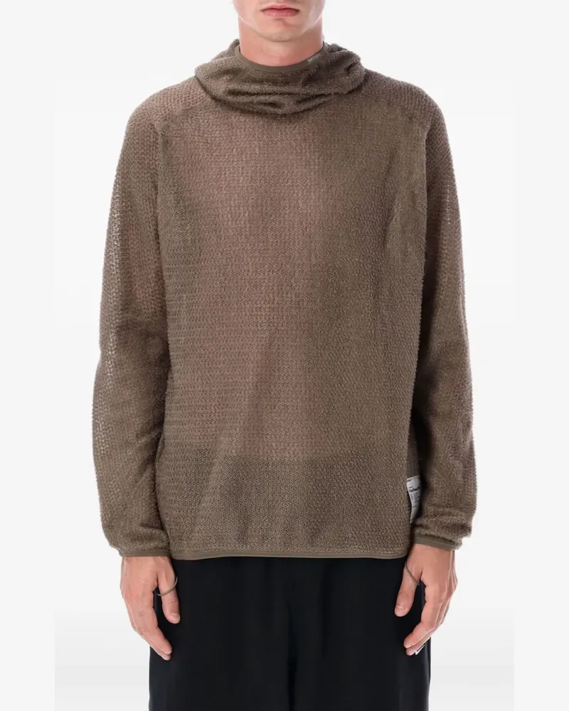 Satisfy fleece hooded sweater - Nude Nude